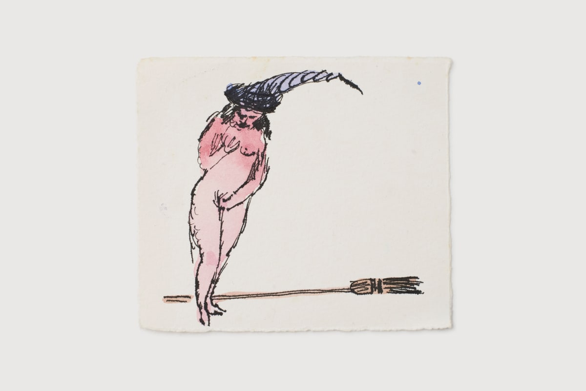 Alexis HUNTER Untitled, 1990 Pen and ink on paper 10.3 x 11.8cm