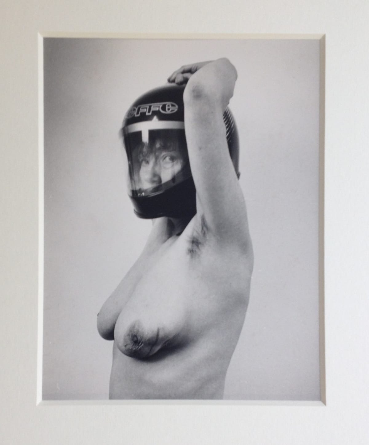 Jo SPENCE, A Picture of Health: Helmet shot, 1982