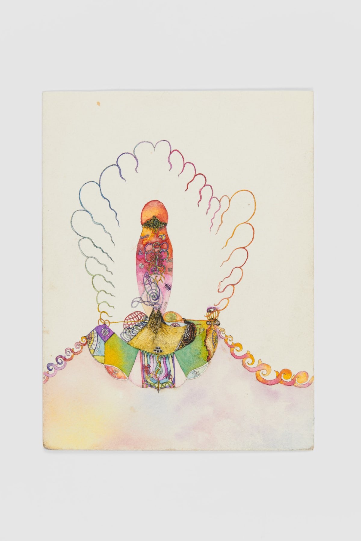 Ann CHURCHILL, Coloured drawing (emptying the chalice), 1976