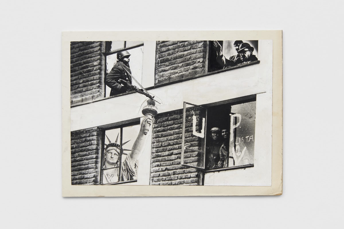 Peter KENNARD A Document on Chile, 1978 Photomontage - Gelatin silver prints and gouache on card 16 x 22.5 cm