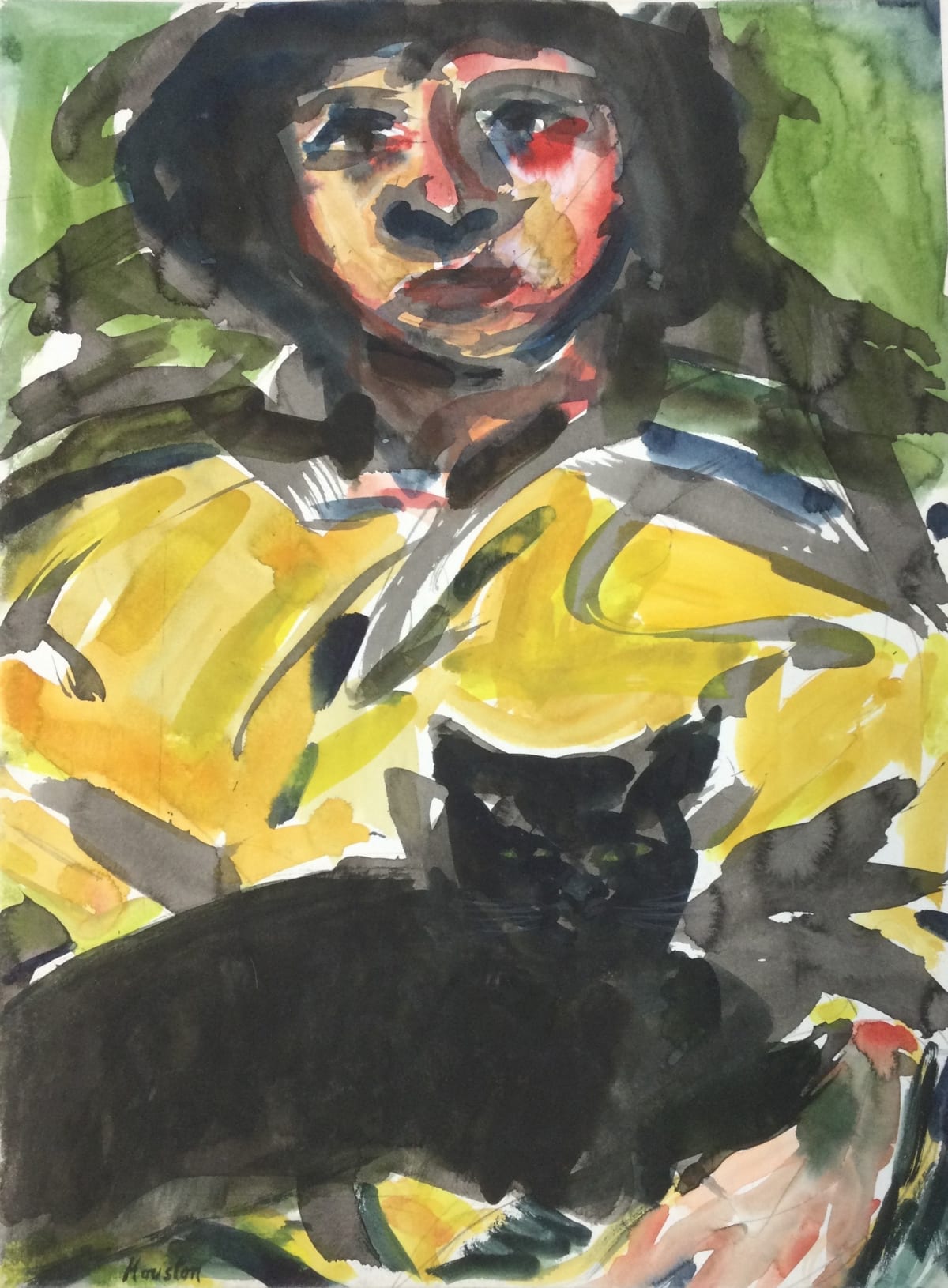 Portrait of Elizabeth and Cat