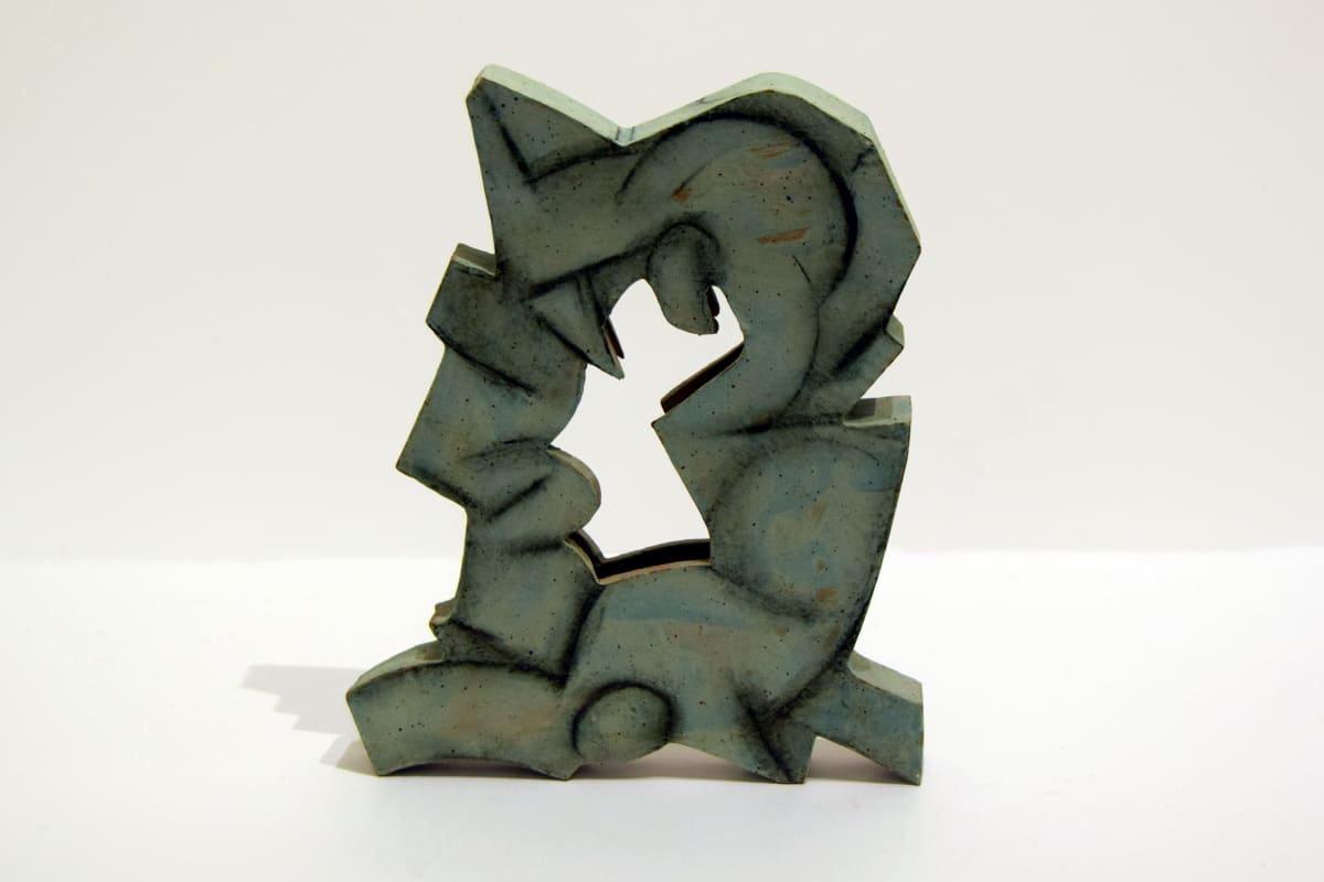 Untitled (Angular Abstract in Green)