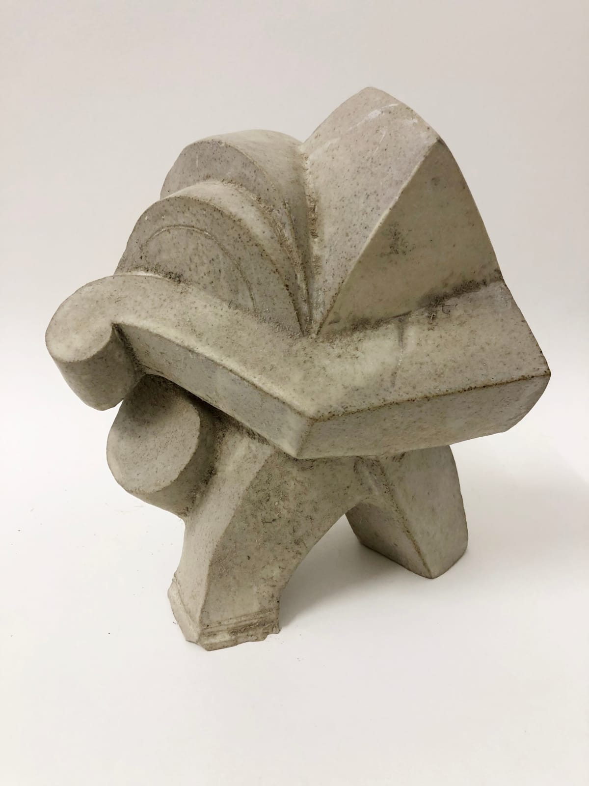 Untitled (Curved Geometric Shapes in Grey I)