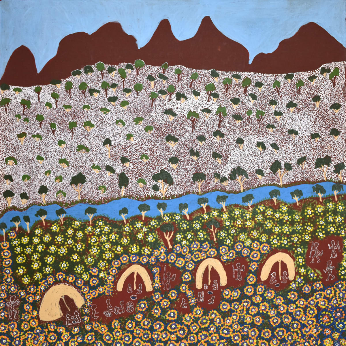 Barbara Ngwarraye Long, View of Country, 2018
