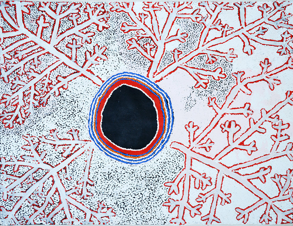 Simon Hogan Twining acrylic on linen 110 x 91 cm