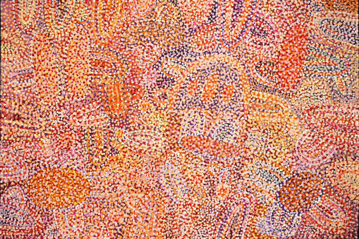Ngupulya Pumani Maku Dreaming acrylic on linen 152 x 102 cm
