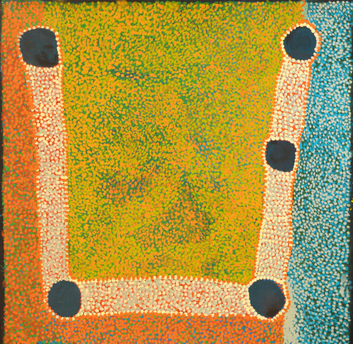 Gordon Ingkatji Wanampi mankur mankurpa kutjara kutjara acrylic on canvas 76 x 76 cm