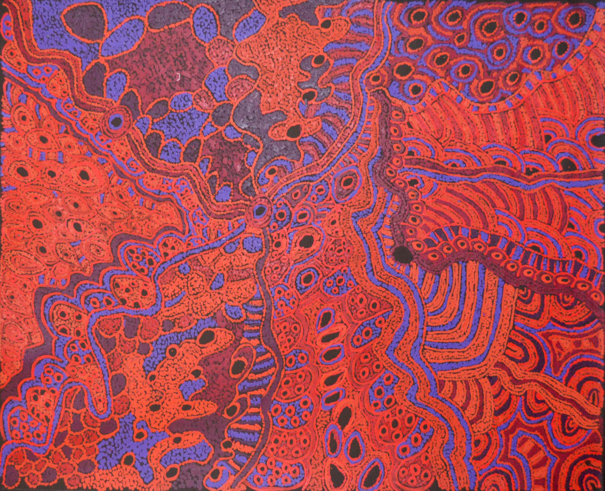 Judy Martin Ngayuku Ngura (my country) acrylic on linen 91 x 110 cm