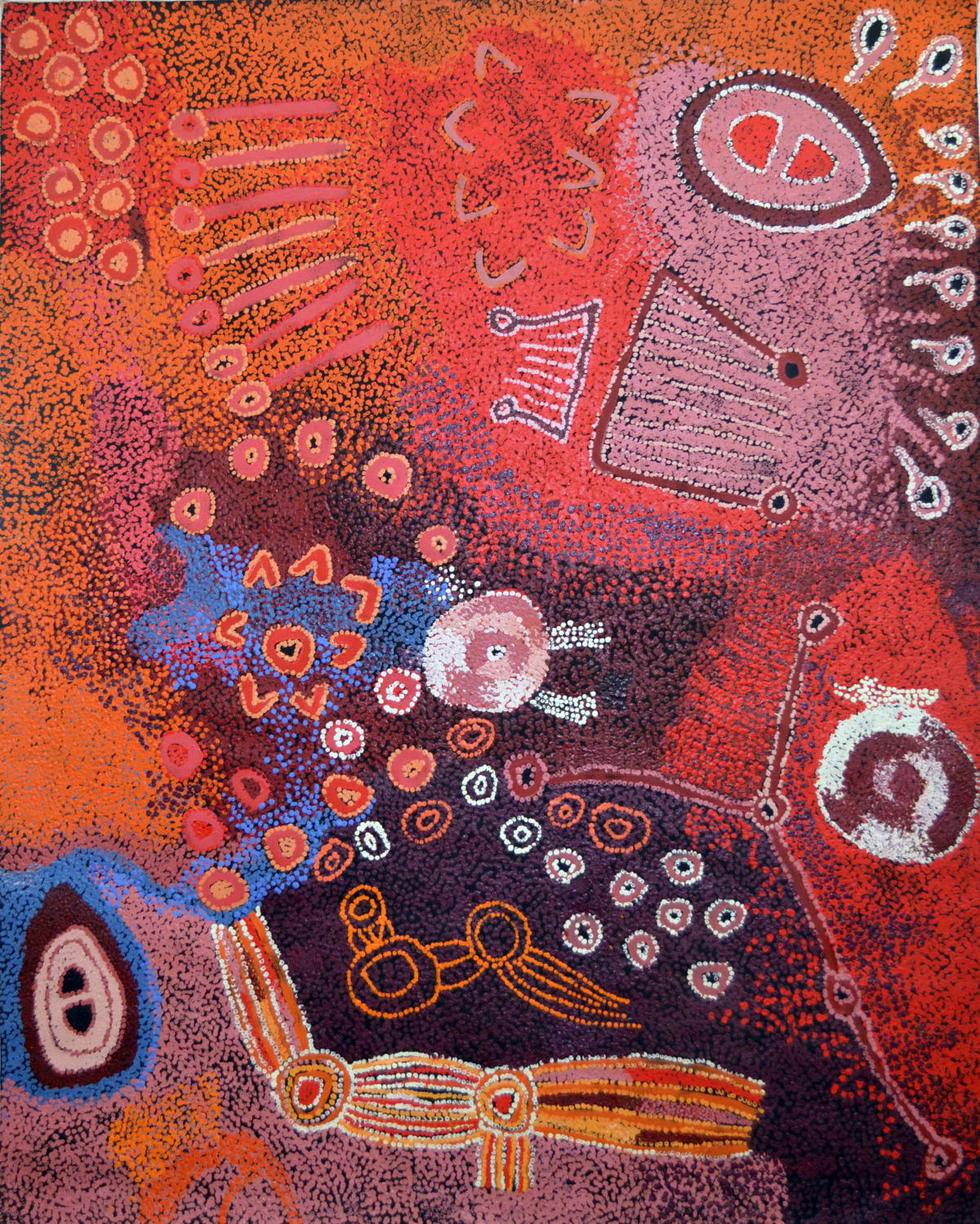 Sallyanne Roberts Kuru Ala acrylic on linen 120 x 150 cm