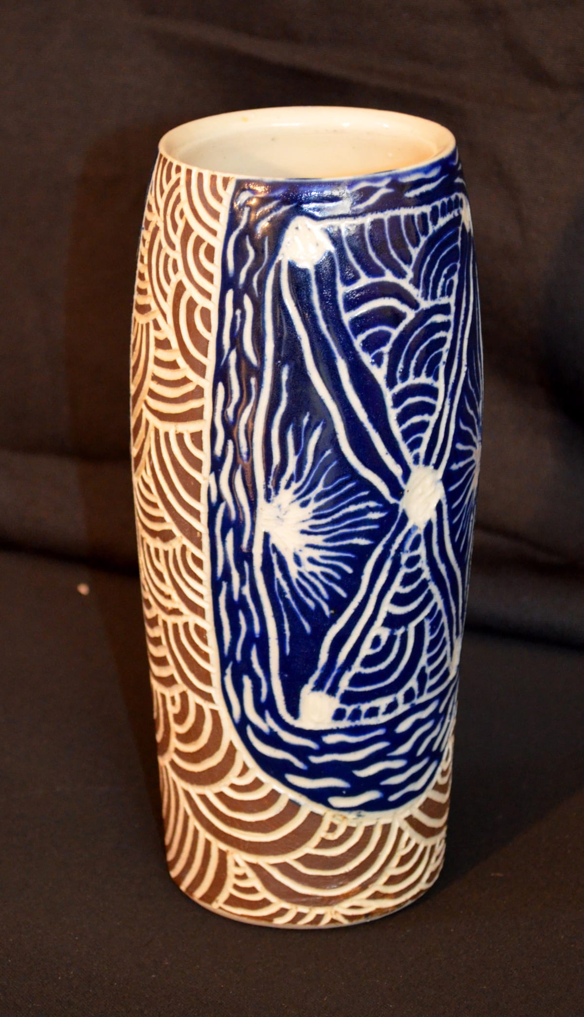Linda Stanley Ngayuku ngura Stoneware 22 x 8.5 x 8.5 cm