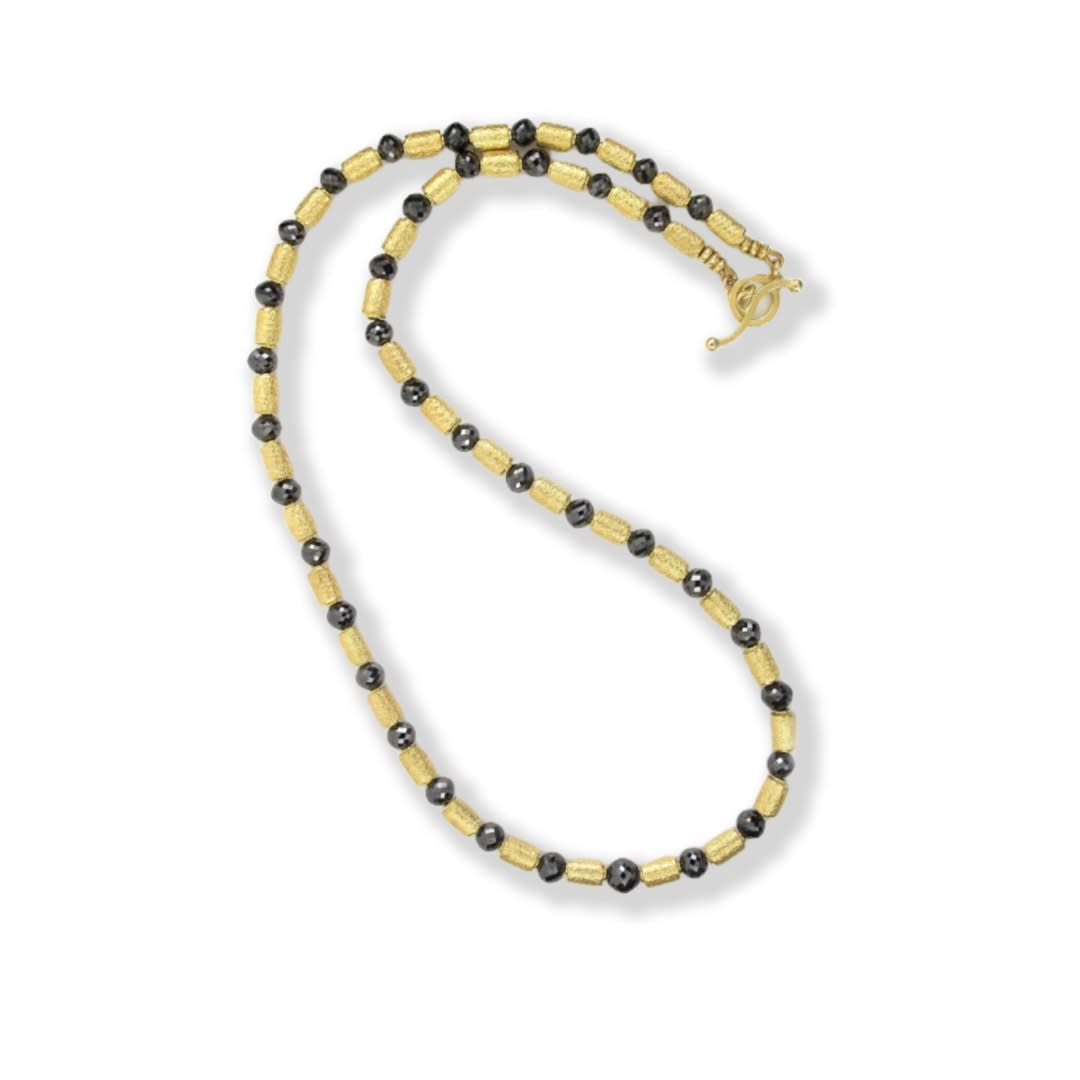 Yellow and black necklace on sale