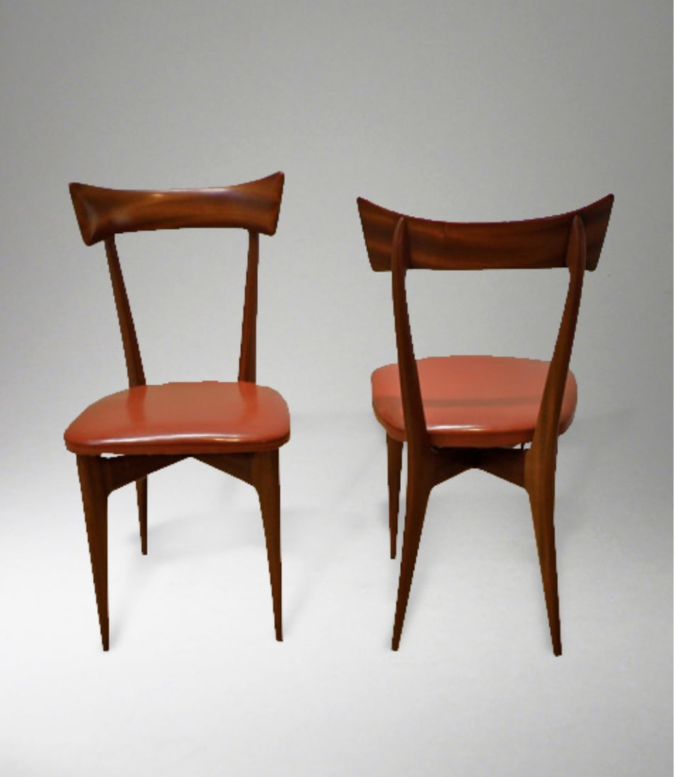 Ico Parisi Set Of 6 Chairs C 1950 Themes And Variations