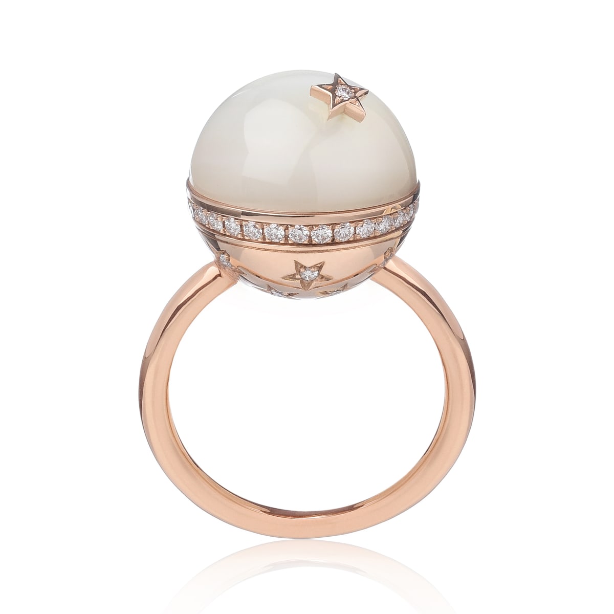 Louis Vuitton BB Blossom Diamonds 18k Rose Gold Ring Size 52 Louis Vuitton