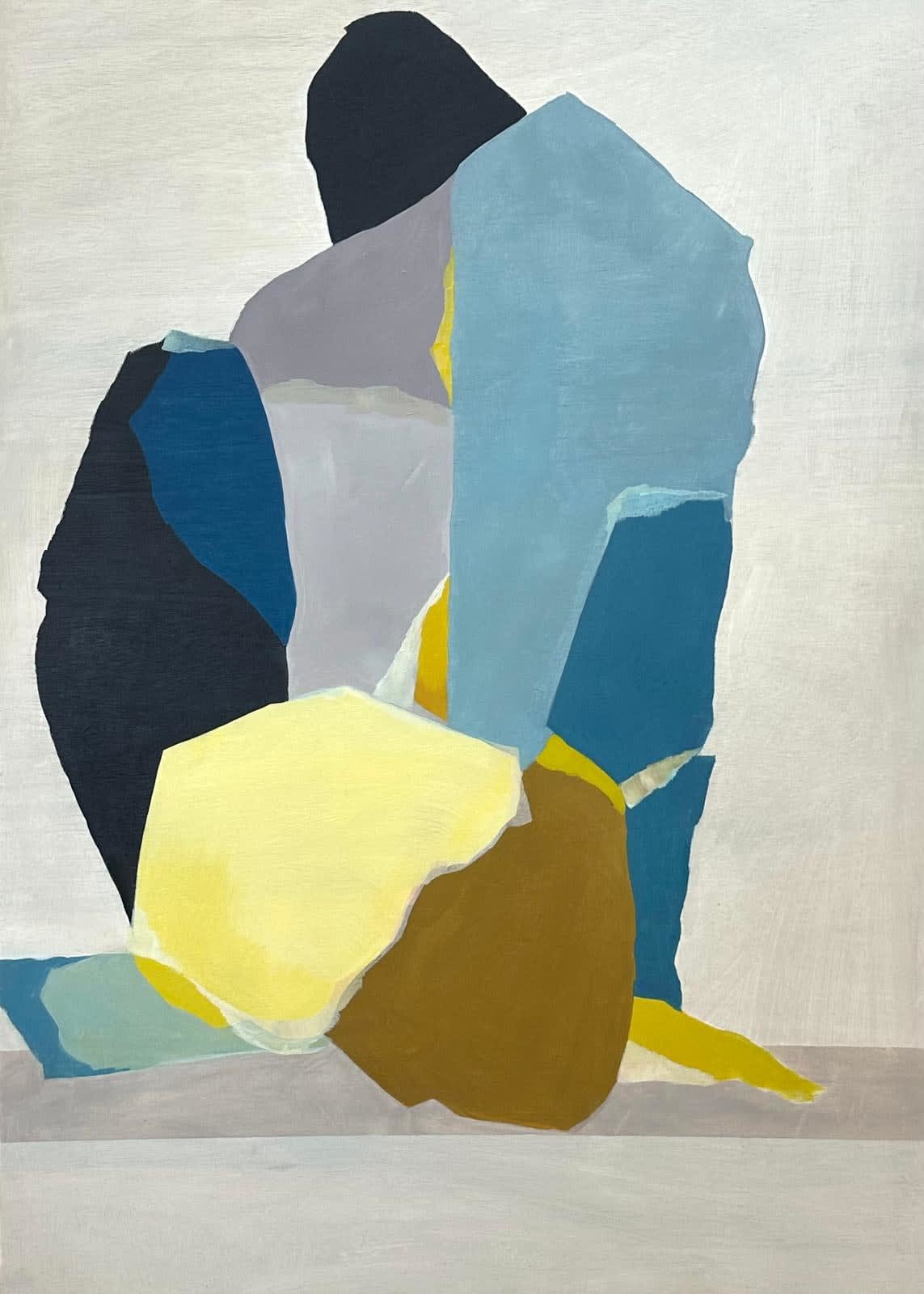 Seated in Blue and Yellow, 2024