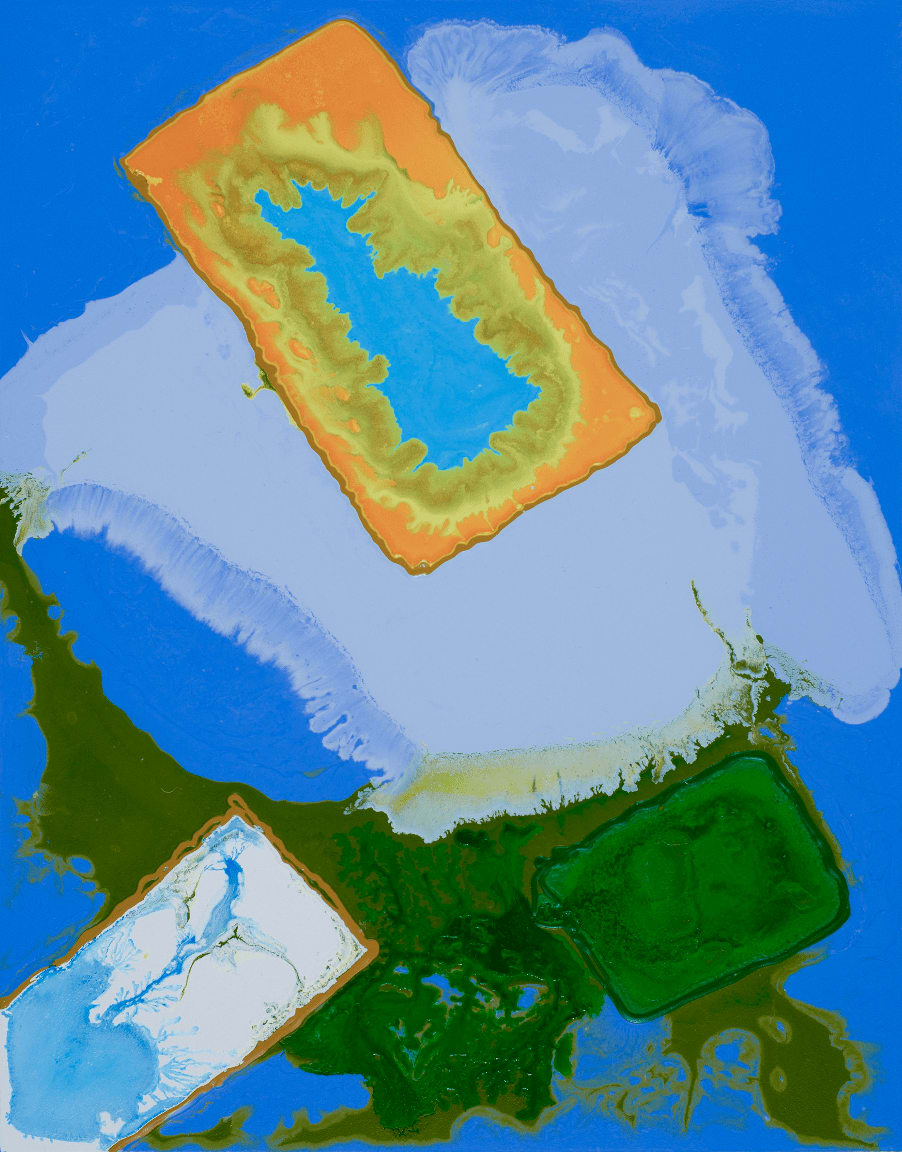 Green, White and Gold , 2017
