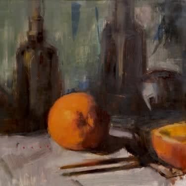 Orange and Bottles, 2024