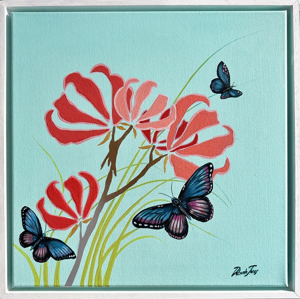 Butterflies on Aqua, 2024