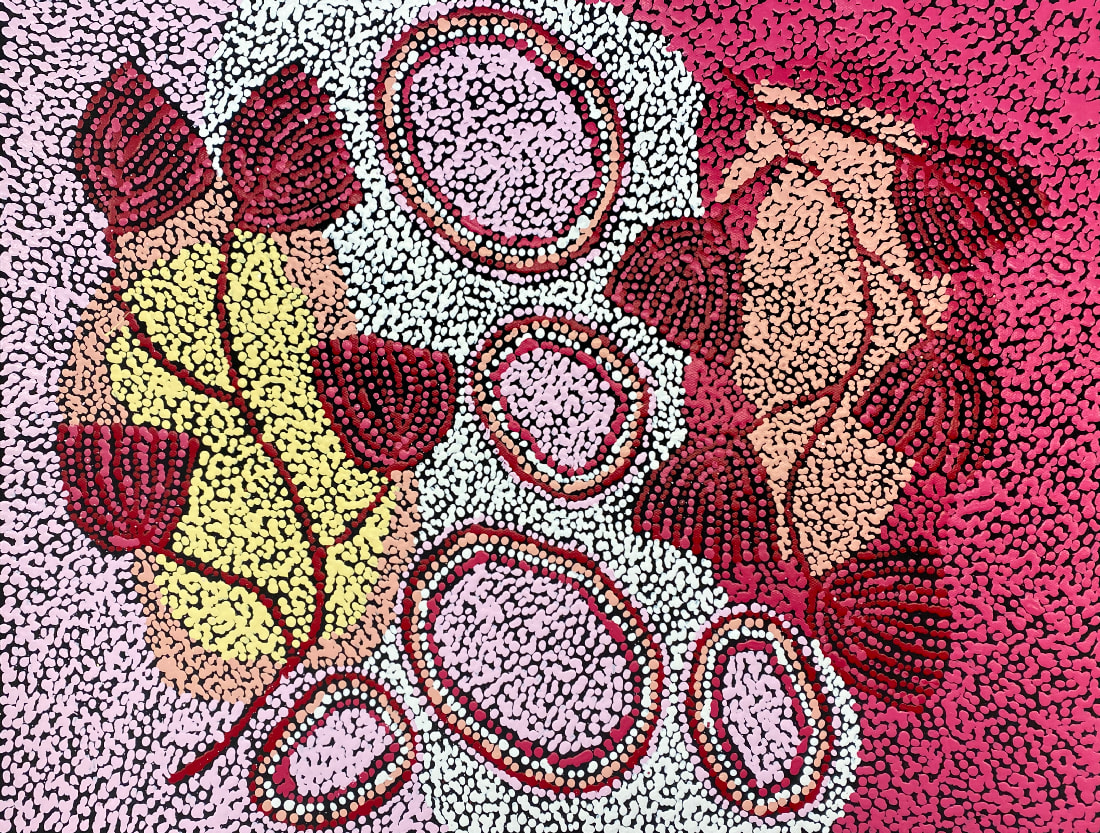 Alison Munti Riley作 アボリジニアート Alison Munti Riley作 アボリジニアート Alison Munti Riley