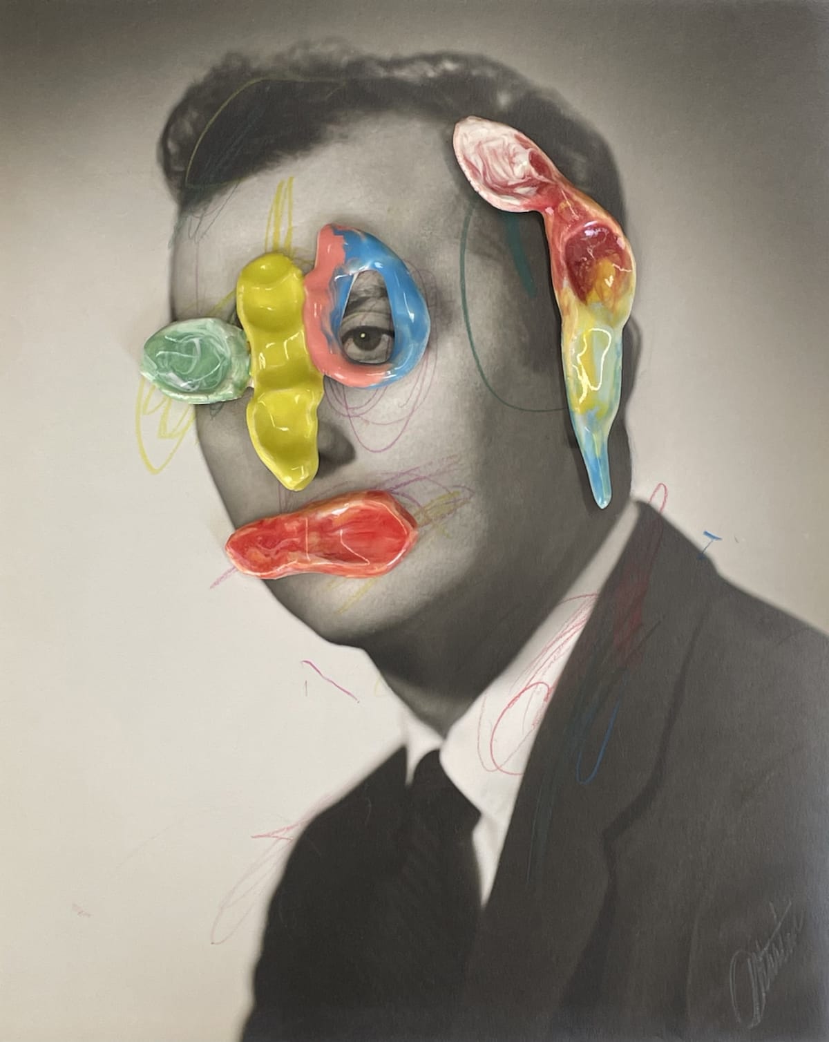 Ceramic Face (Man), 2021