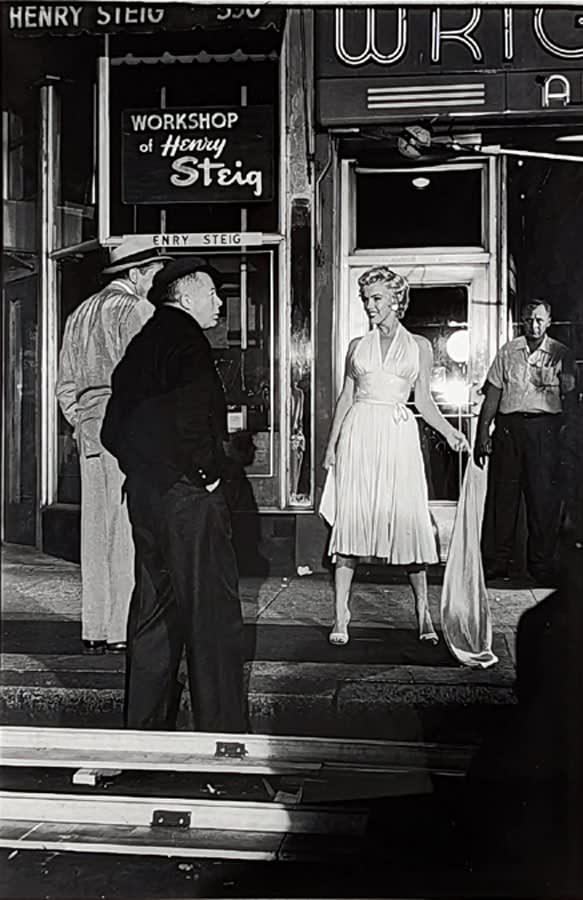 Sam Shaw, Marilyn Monroe on the set of The Seven Year Itch, NYC