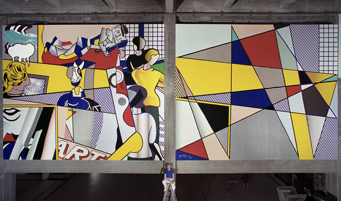 アート・デザイン・音楽 LICHTENSTEIN DRAWINGS & PRINTS Lichtenstein Composition I, 1996 Screenprint – David