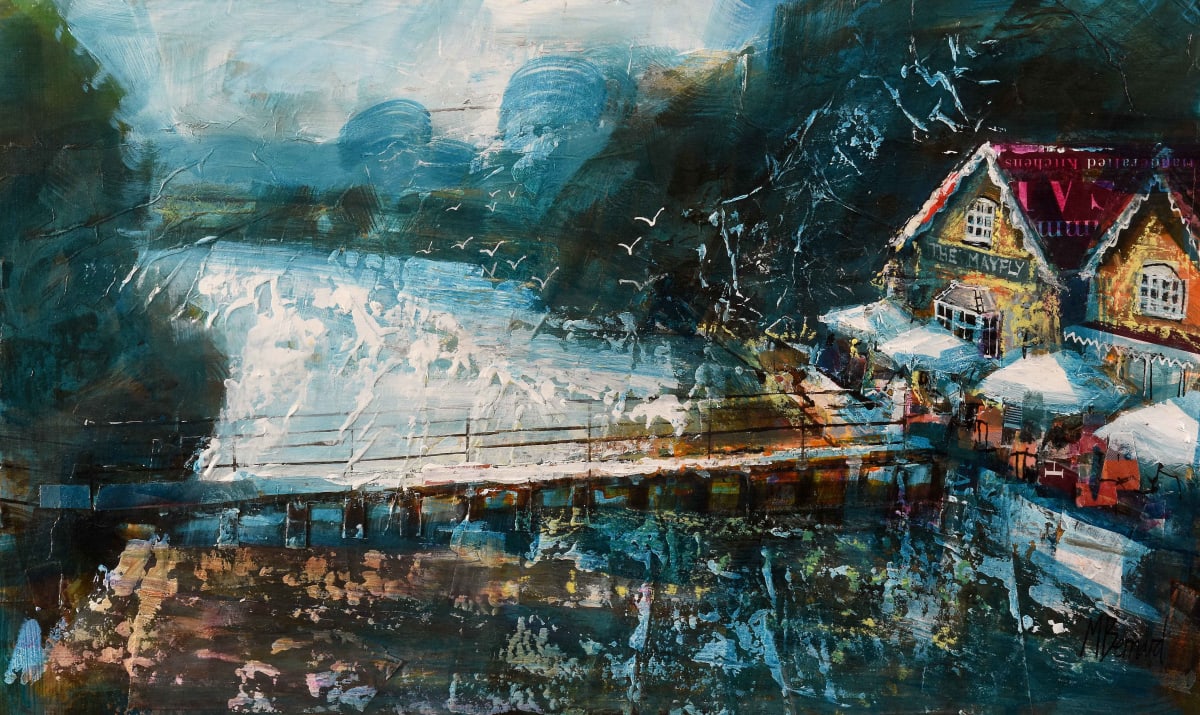 THE MAYFLY ON THE TEST, STOCKBRIDGE