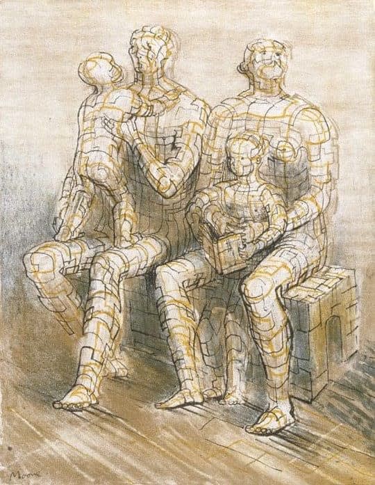 Henry Moore O.M., C.H., Family Group , 1944 | Zuleika Gallery