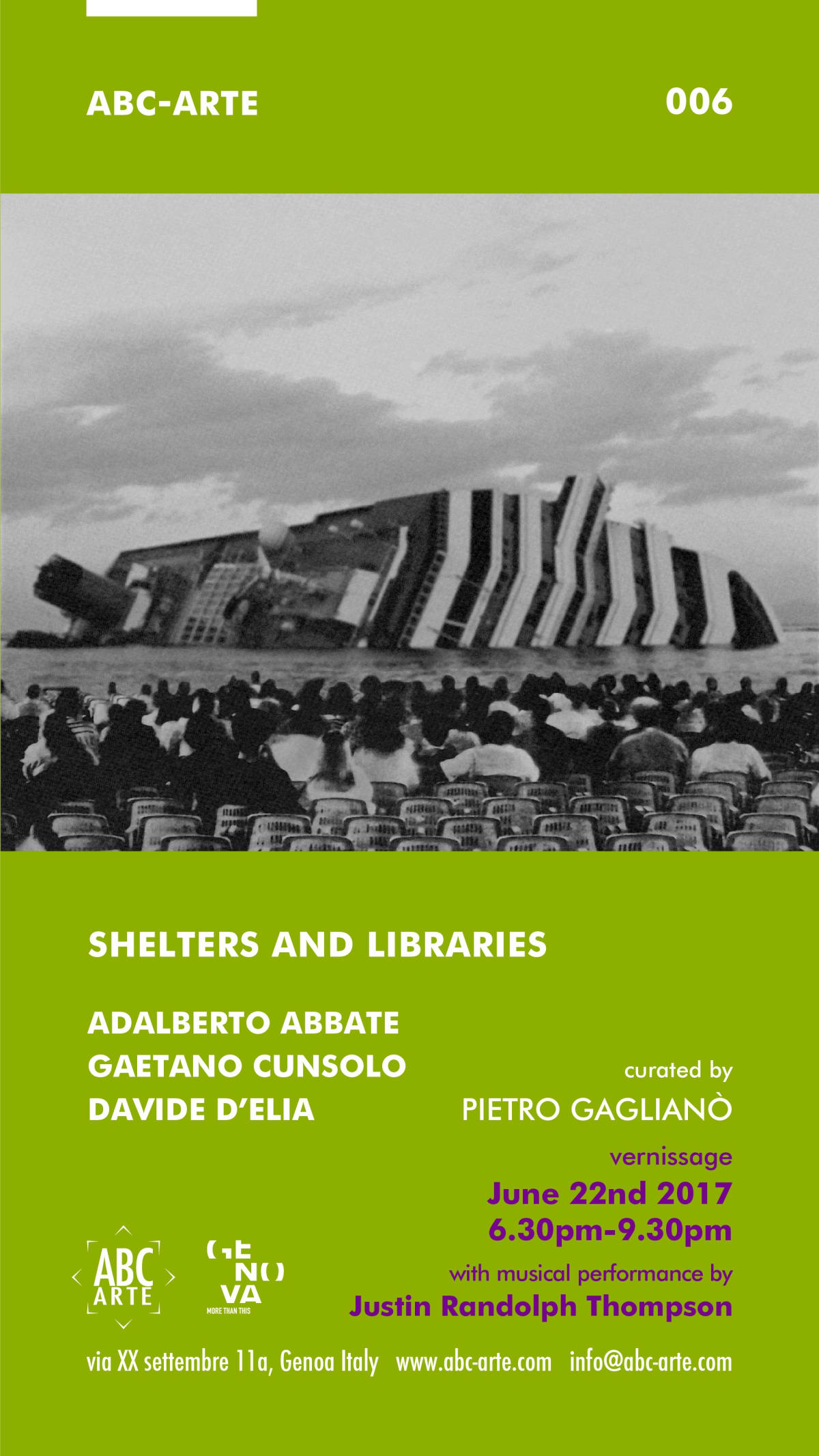 Opening mostra Shelters and LIbraries