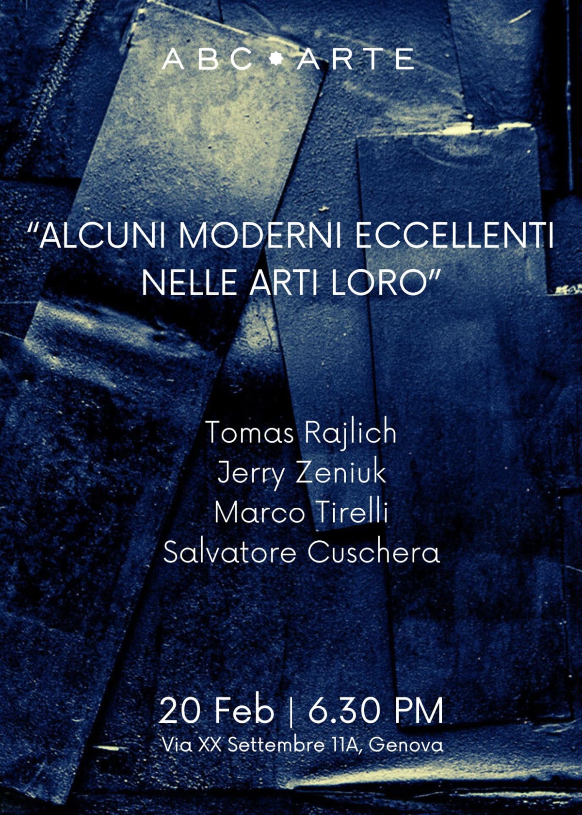 Opening “Alcuni moderni eccellenti nelle arti loro”