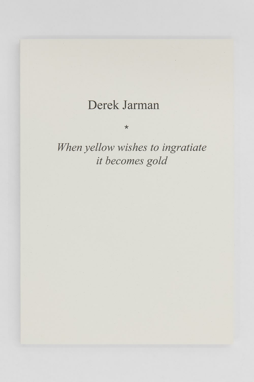 When yellow wishes to ingratiate it becomes gold
