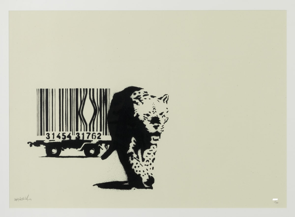 Banksy Barcode Print for sale and Meaning