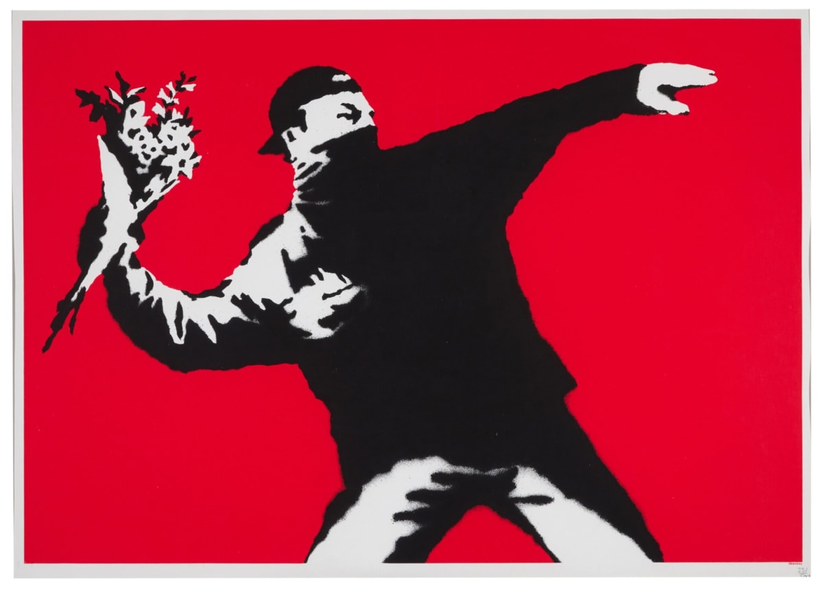 Banksy Love is in the Air (Flower Thrower) Print, Facts | History | Meaning