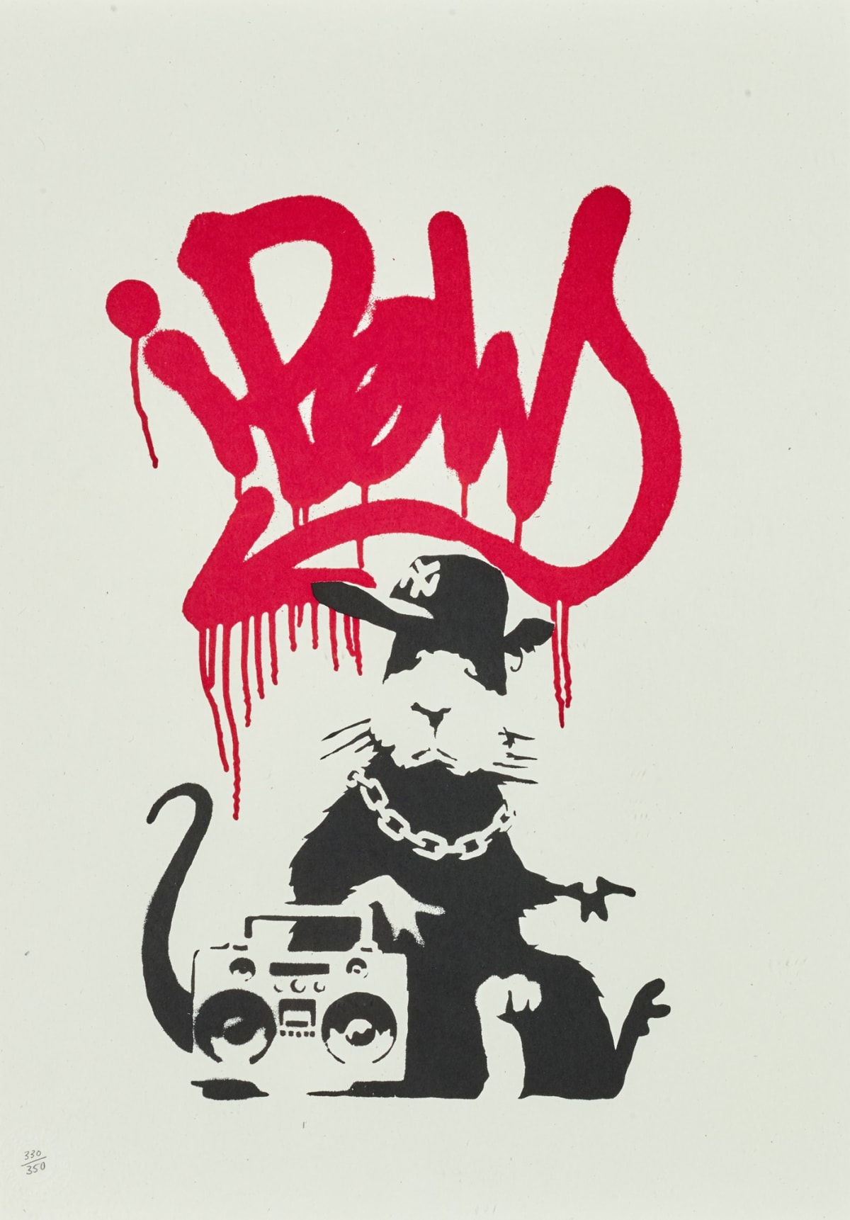Banksy signed Gangsta Rat print for sale