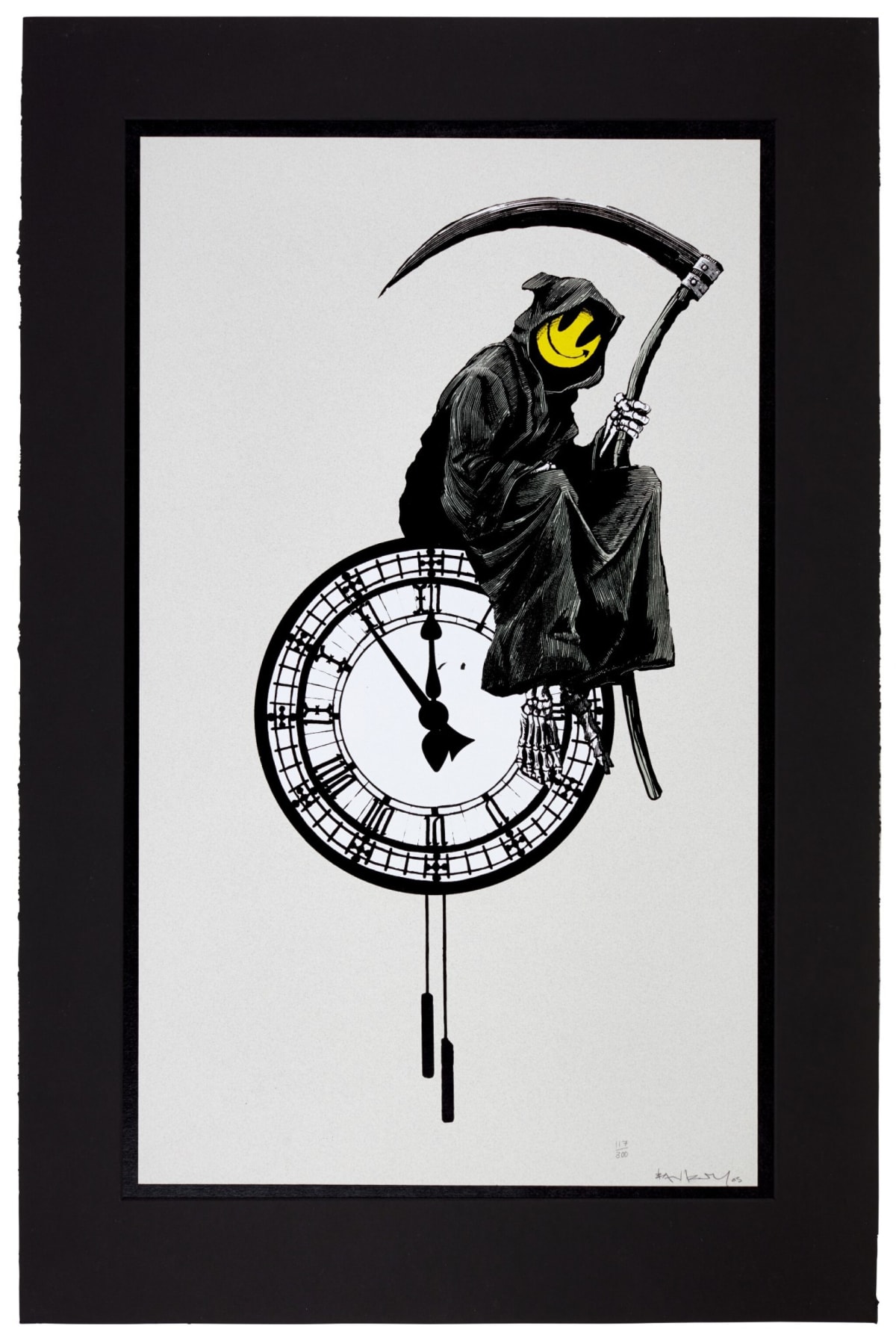 Banksy Grin Reaper Print meaning