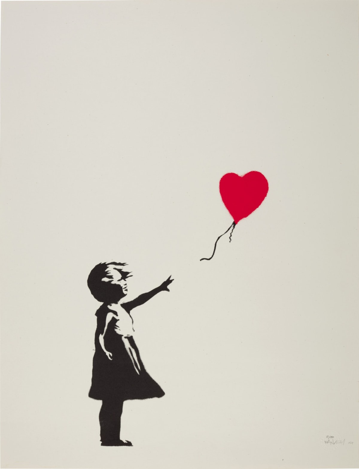 Banksy Girl with Balloon print history and meaning