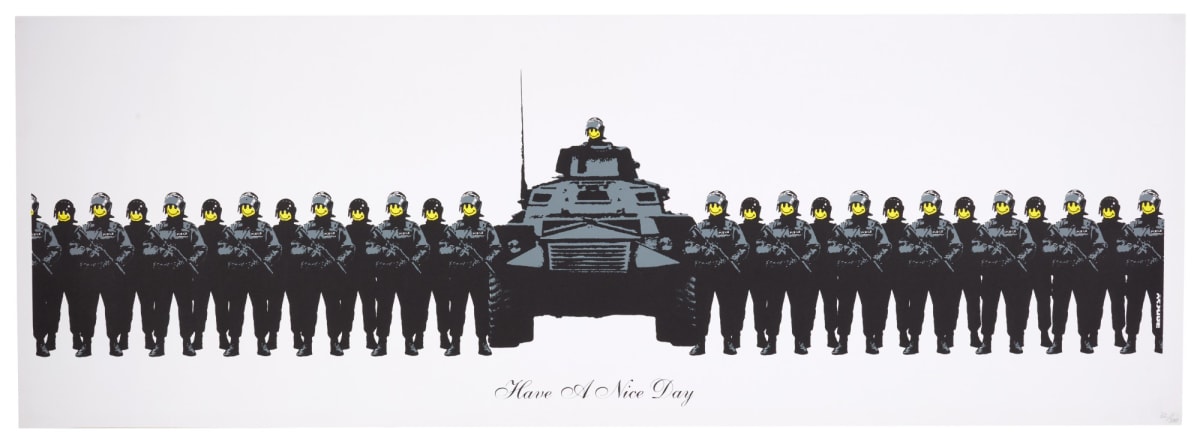 Banksy Have a Nice Day Print meaning