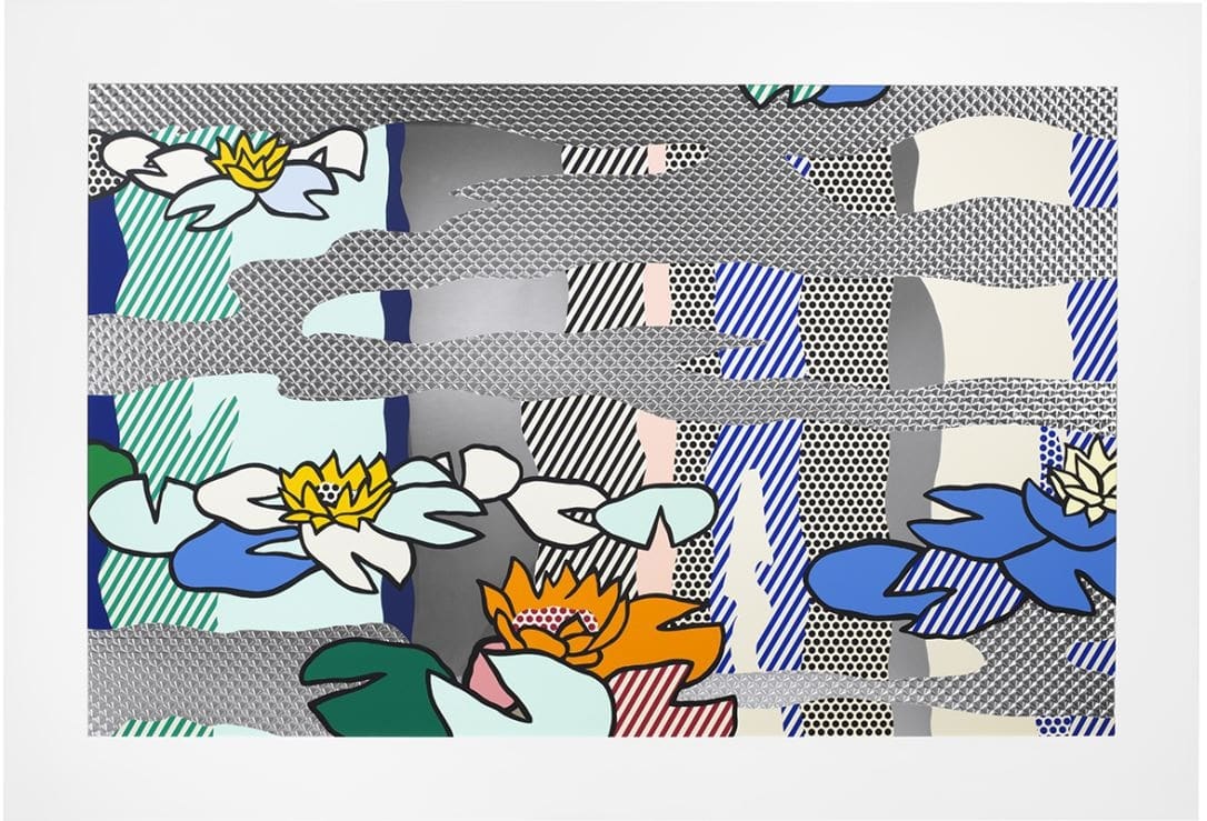 Roy Lichtenstein Water Lily Pond with Reflections