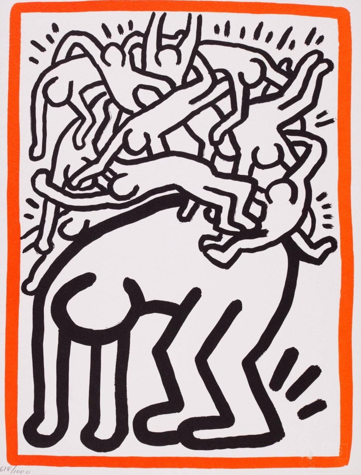 Keith Haring fight AIDS Print For Sale