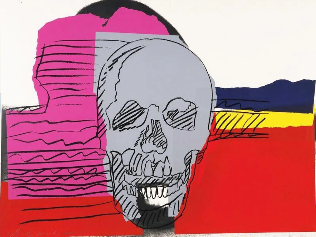 額装品/Skull /red 1976/アンディ ウォーホル Skull (red) 1976 Exhibition（アンディ ウォーホル） 額装品
