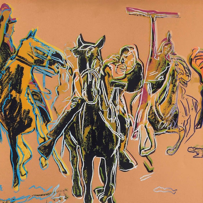 Andy Warhol, War Bonnet Indian, from the Cowboys and Indians