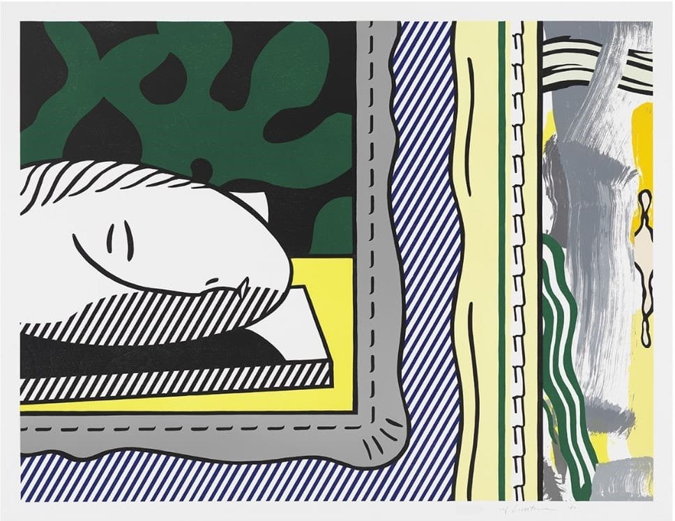 Roy Lichtenstein Two Paintings: Sleeping Muse (C.203) 1984 | Andipa Editions
