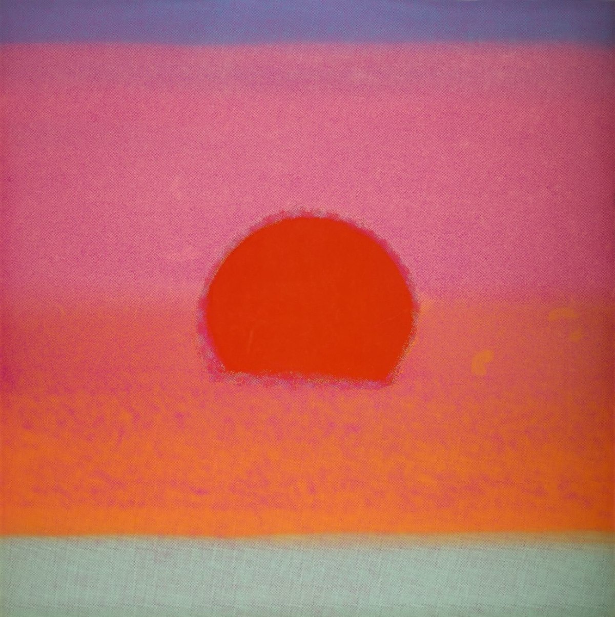 アンディ・ウォーホル サンセット Andy Warhol, Sunset F.S. II 85 - 88 Turquoise, 1972 | Guy Hepner