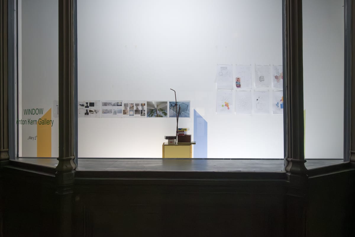Manfred Pernice: diary2 WINDOW, 91 Walker Street New York, NY (corner of Walker and Lafayette Street)
