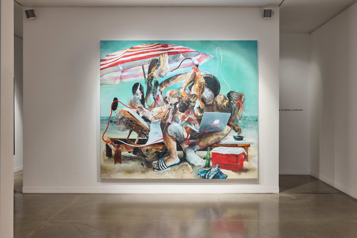 Installation view of group show