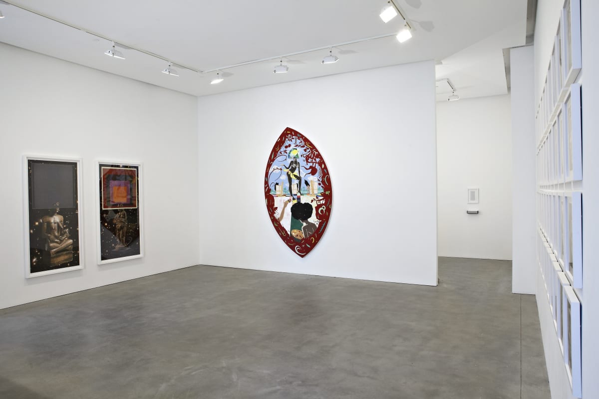 Installation view of William Villalongo exhibition at Susan Inglett Gallery