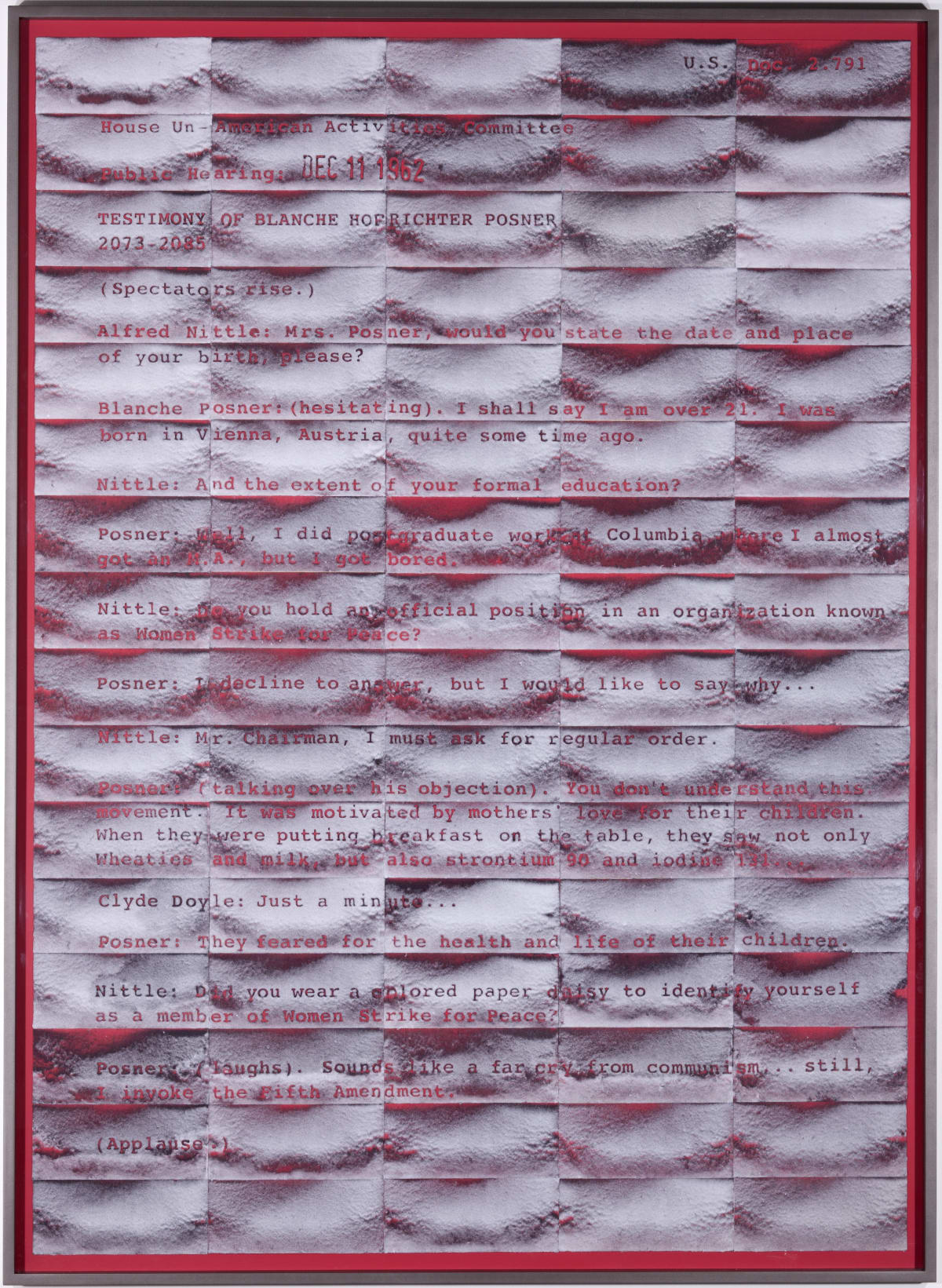 Mary Kelly included in 'Together in Time: Selections from the Hammer Contemporary Collection' at Hammer Museum, LA