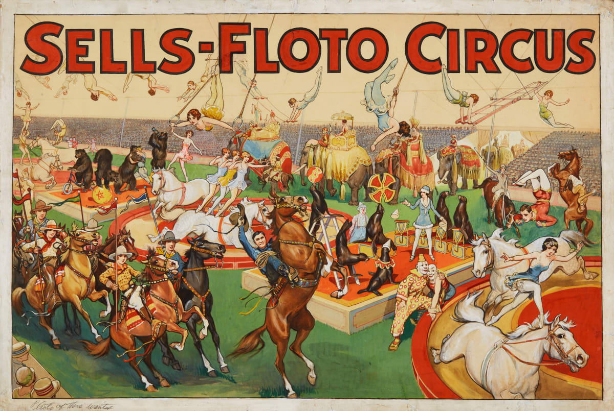Thrills and Chills: Unique Circus Poster Maquettes (1925