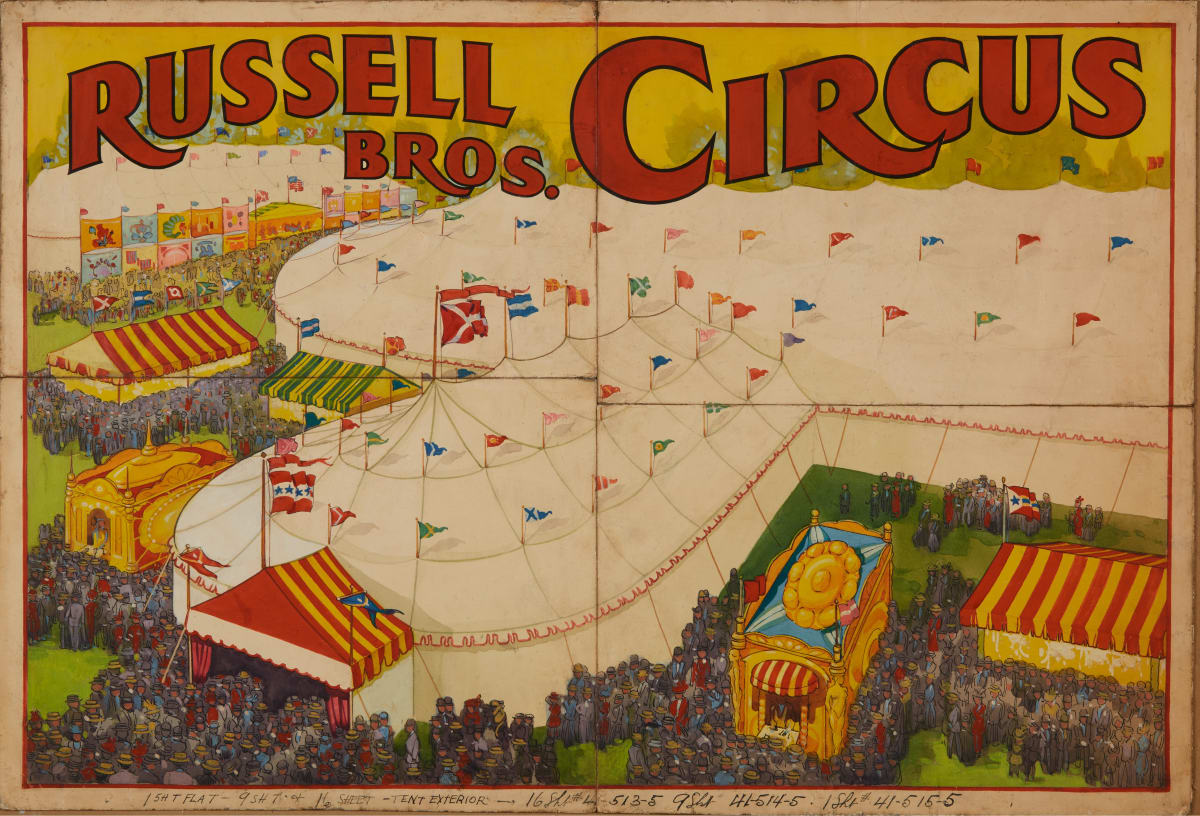 Thrills and Chills: Unique Circus Poster Maquettes (1925