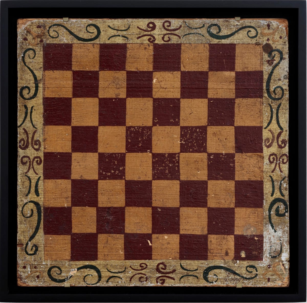 A Game of Chess (oil on panel)