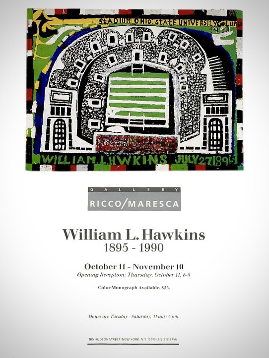 William L. Hawkins、YAEKLE、希少大判画集画、新品額装付